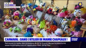 Carnaval de Dunkerque: dans l'atelier de Liliane Benoit, dit "mamie Chapeaux"