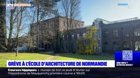 À Darnétal, l'Ecole nationale supérieure d'architecture de Normandie en grève