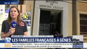 Gênes: le recueillement des familles