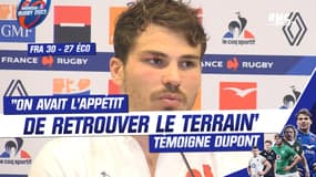 France 30-27 Écosse : "On avait l'appétit de retrouver le terrain", Dupont savoure la victoire étriquée des Bleus 