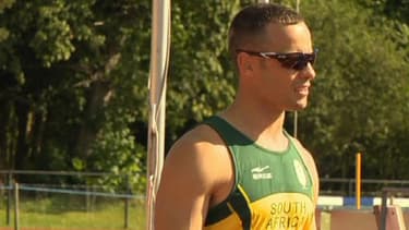 L'athlète paralympique sud-africain Oscar Pistorius,