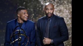 Thierry Henry et Kylian Mbappé