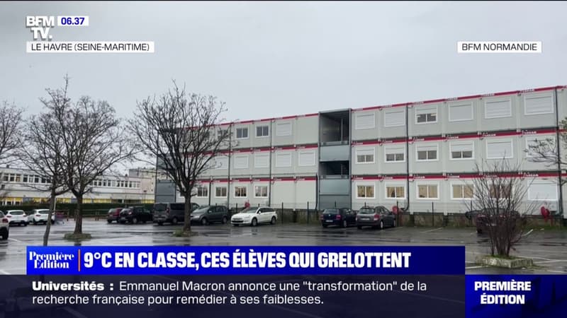 9°C en classe... Les élèves d'un collège en travaux du Havre grelottent