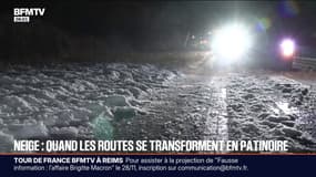 Doubs, Orne...la galère sur les routes à cause des chutes de neige