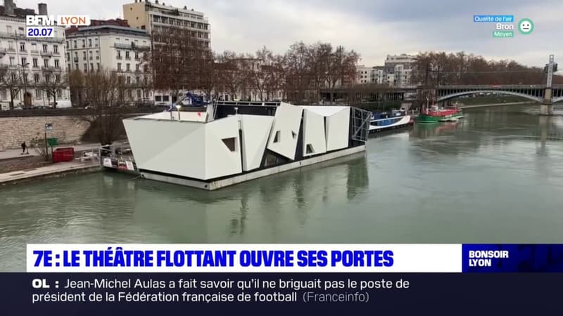Lyon 7 : un théâtre flottant ouvre ses portes