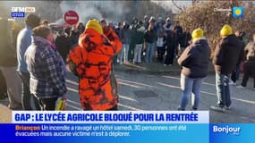 Blocage du lycée agricole des Éméyères à Gap ce lundi
