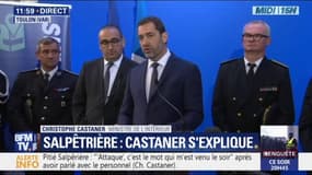 Castaner: "Je ne regrette pas ma visite" auprès du CRS blessé