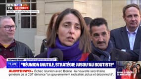 Syndicats à Matignon: "C'est Laurent Berger, au nom de l'intersyndicale, qui a mis fin à cette réunion", affirme Sophie Binet (CGT)