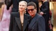 Omar et Yulia Harfouch en Saint-Laurent sur le tapis rouge de la 78e édition du Festival de Cannes, 2025