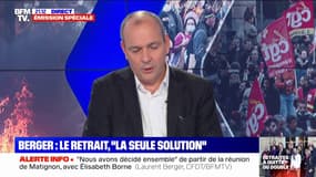 Laurent Berger: "Il y a une absence de prise en compte de ce qui est la réalité du pays"