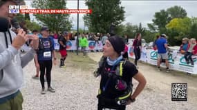 Spéciale Trail de Haute Provence: Coralie est la première femme à passer la ligne d'arrivée