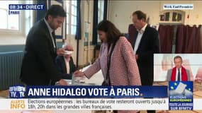 Européennes: Anne Hidalgo a voté à Paris