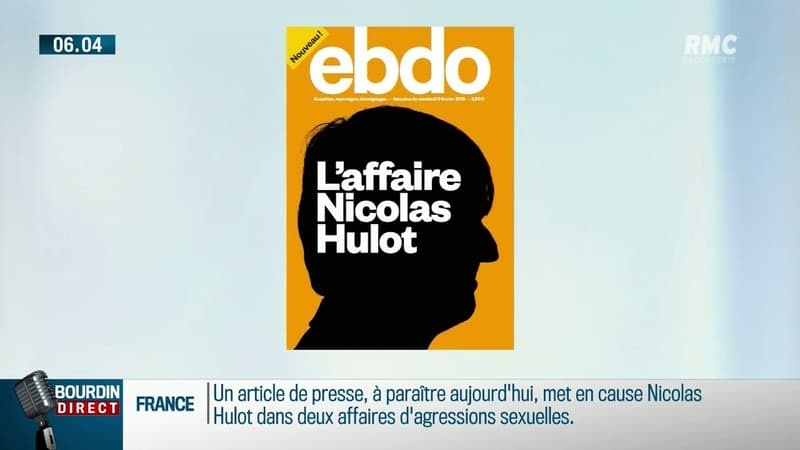 La Une du magazine Ebdo sur "L'affaire Nicolas Hulot"