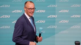 Le président de la CDU Friedrich Merz à Berlin le 23 février 2025