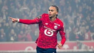 Ethan Mbappé avec Lille lors d'un match en décembre 2025