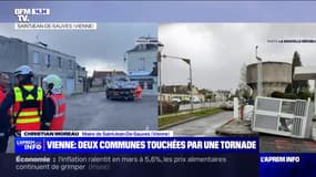 "On est en train de sécuriser, en particulier au niveau des toitures": le maire de Saint-Jean-de-Sauves (Vienne) témoigne des dégâts causés par la tornade