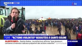 "Actions violentes" redoutées à Sainte-Soline - 25/03
