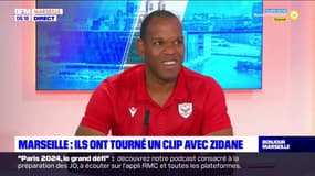 Marseille: un club de football tourne un clip avec Zidane
