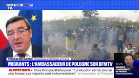 L'ambassadeur de Pologne en France réagit sur BFMTV à la crise migratoire à la frontière biélorusse