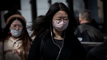 Image d'illustration - des habitantes de Pékin portant un masque