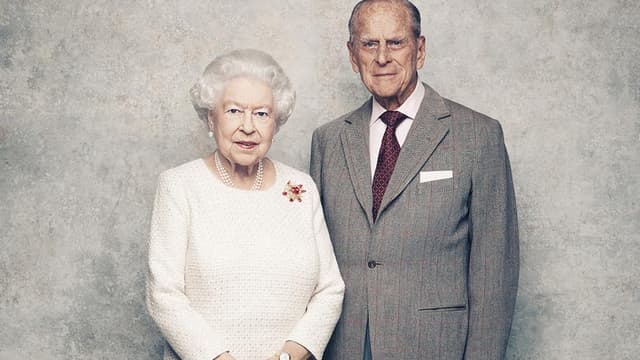 ELizabeth II et son époux Philip.