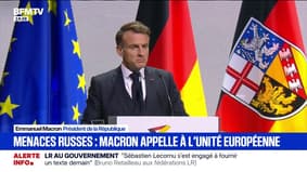 Face aux menaces russes, Emmanuel Macron appelle à "l'unité européenne"