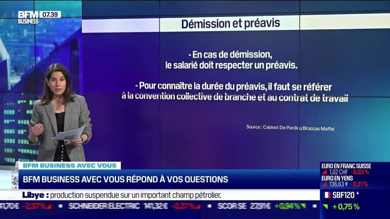 BFM Business Avec Vous : Peut-on Raccourcir Le Délais De Préavis De ...