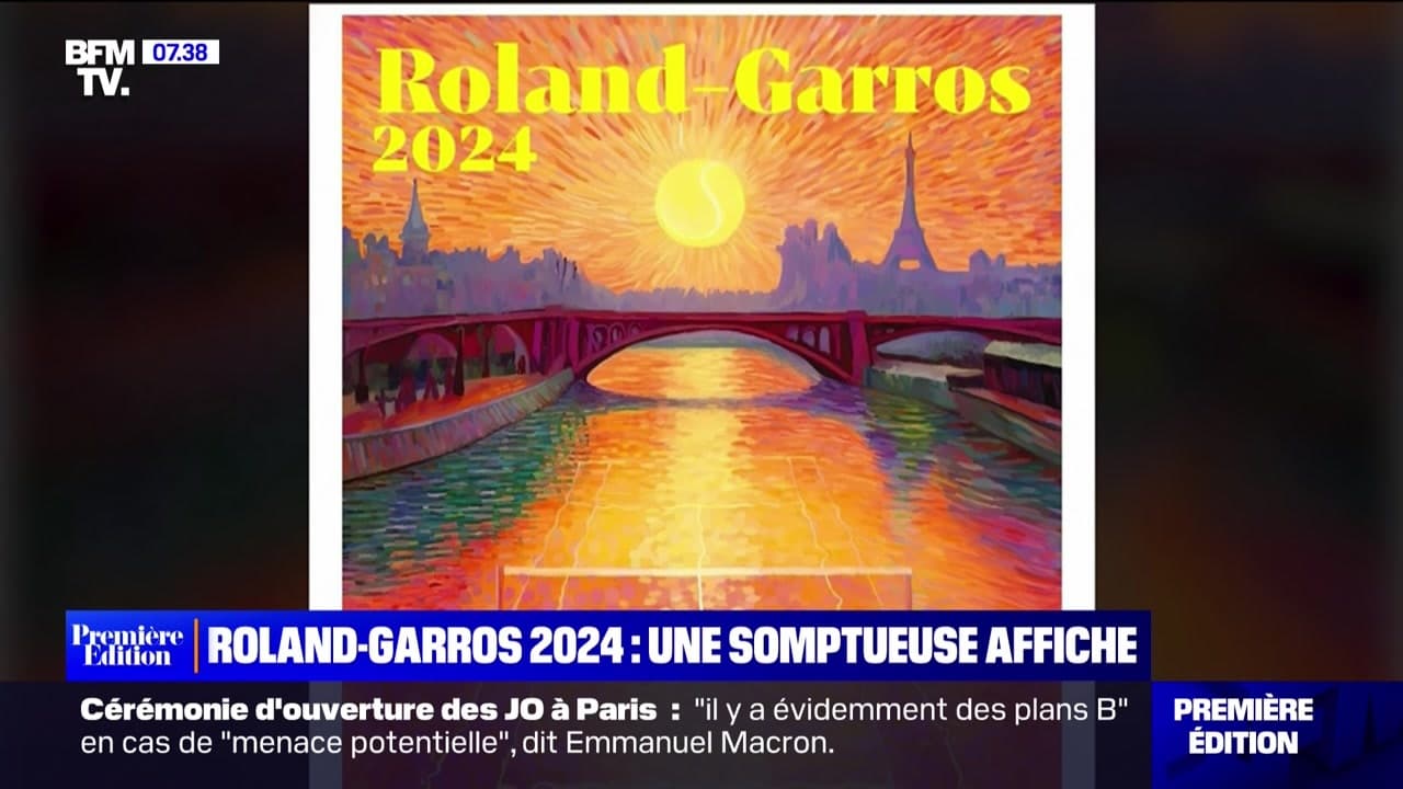 L'image du jour RolandGarros 2024, une somptueuse affiche 21/12