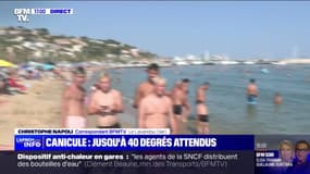 Canicule: les plages du Lavandou prises d'assaut