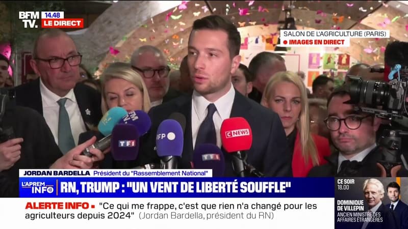 Pour Jordan Bardella, Donald Trump 