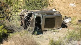 Golf : Les images impressionnantes du véhicule accidenté de Woods