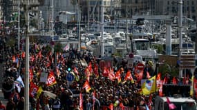 Manifestation contre la réforme des retraites, le 6 avril 2023 à Marseille