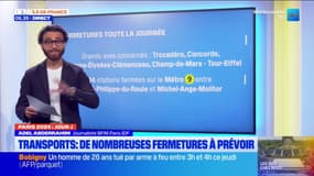 Cérémonie d'ouverture des JO: de nombreuses fermetures de stations à prévoir dans les transports
