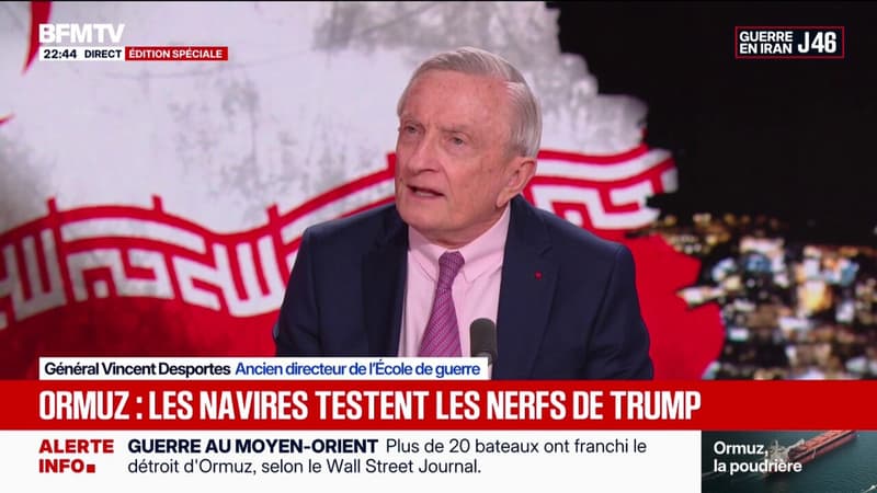 Blocus du détroit d'Ormuz: "On est sur une poudrière", explique Vincent Desportes, ancien directeur de l'École de guerre