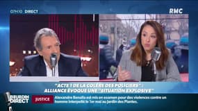 Linda Kebbab, déléguée nationale du syndicat Unité SGP Police FO: "On veut les heures supplémentaires défiscalisées, la prise en charge de la mutuelle, une validation des acquis de nos adjoints de sécurité,..."