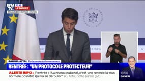 Gabriel Attal: "Le nombre de contaminations est en baisse et le virus n'avance plus"