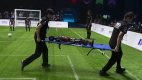 Des robots se sont affrontés lors de matchs de football en Chine.
