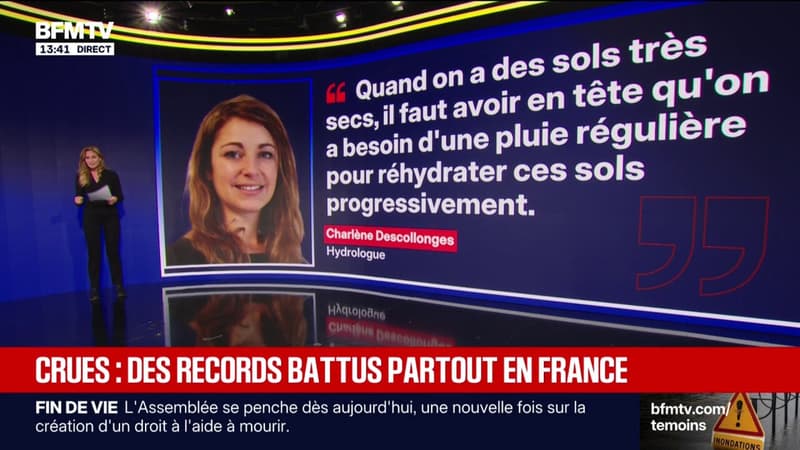 Tempête Nils: des records de crues dépassés partout en France