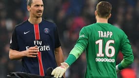Zlatan Ibrahimovic et Kevin Trapp