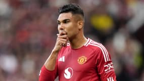 Casemiro lors de Manchester United-Liverpool, le 1er septembre 2024.