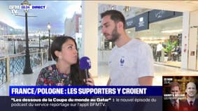 À Doha, les supporters français croient en la victoire des Bleus face à la Pologne