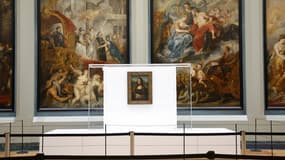 La Joconde déplacée dans la galerie Médicis du Louvre en 2019.