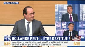 "Un président ne devrait pas dire ça...": François Hollande peut-il être destitué ?