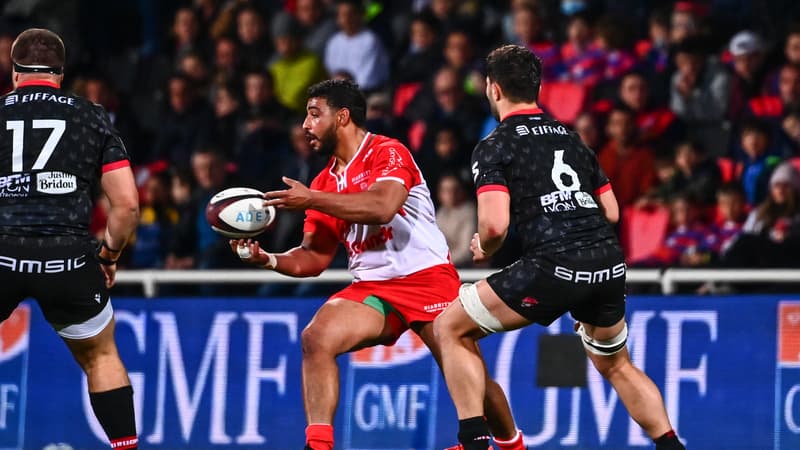 Zakaria EL Fakir avec le Biarritz Olympique.