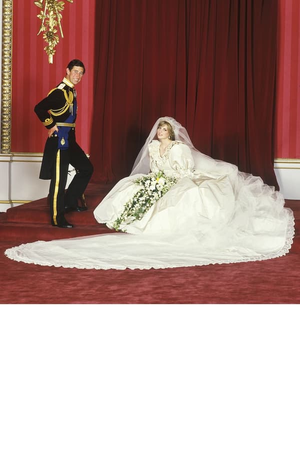 Charles et Lady Di lors de leur mariage