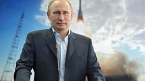 Vladimir Poutine a annoncé vendredi, au cours d'une communication vidéo avec les cosmonautes séjournant à bord de la Station spatiale internationale (ISS), qu'une mission habitée serait lancée pour la première fois de Russie en 2018. /Photo prise le 12 av