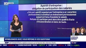 BFM Business avec vous : Les salariés sont-ils obligés de participer à un apéritif d'entreprise ? - 06/02