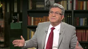 Jean-Luc Mélenchon lors d'une interview sur BFMTV le 19 avril 2022