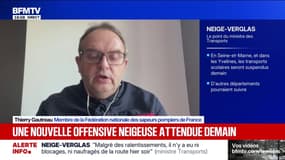 Neige: "Tous les centres de secours ont été renforcés en personnel", assure Thierry Gautreau, sapeurs-pompiers de France