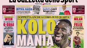 La Une de la Gazzetta dello Sport le 8 février 2025